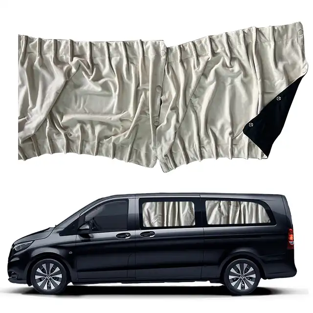 Jelenicové sametové závěsy, ochrana proti slunci, tepelná izolace a závěs proti světlu pro Mercedes W447 Vito, V-class